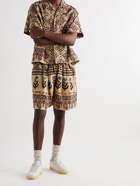 STORY MFG. - Bridge Floral-Print Organic Cotton-Voile Drawstring Shorts - Neutrals - M