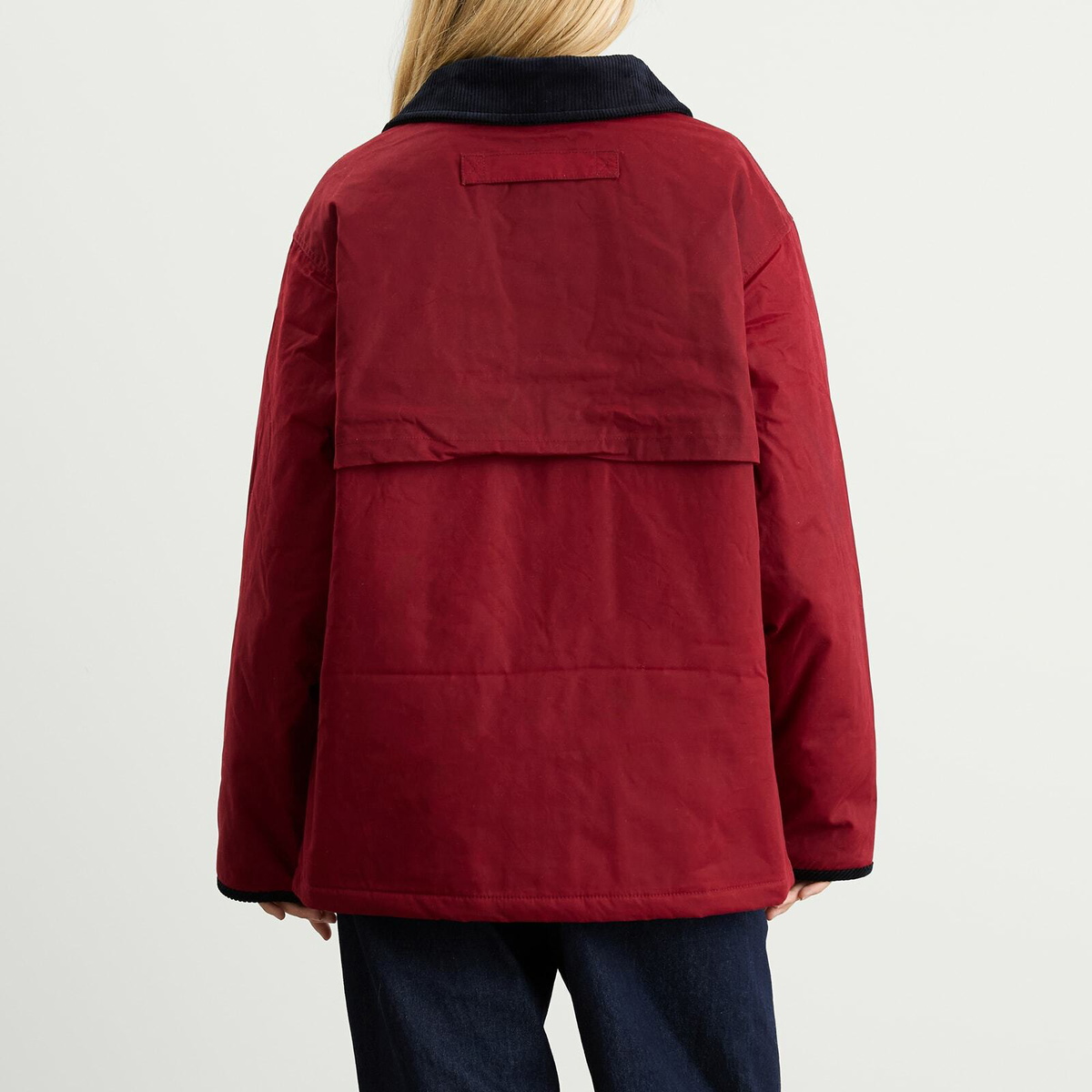 House Of Sunny Women's Wax Rain Jacket in Wine