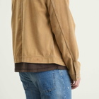 MM6 Maison Margiela Men's Cotton Coated Trucker Jacket in Sand