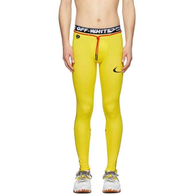 Photo: Nike Yellow Off-White Edition NRG RU Pro Sport Leggings