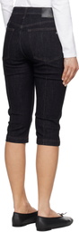 rag & bone Navy Flexi Kit Mid Rise Denim Capris