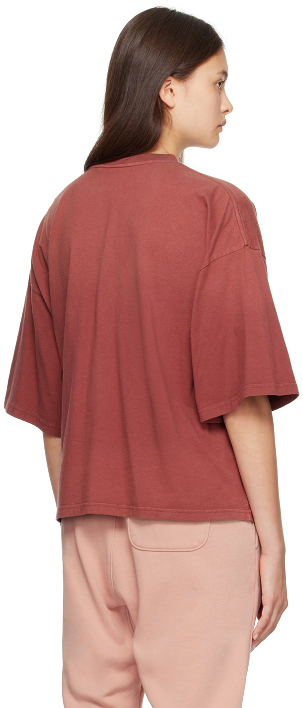 drew house Burgundy Scribble T-Shirt
