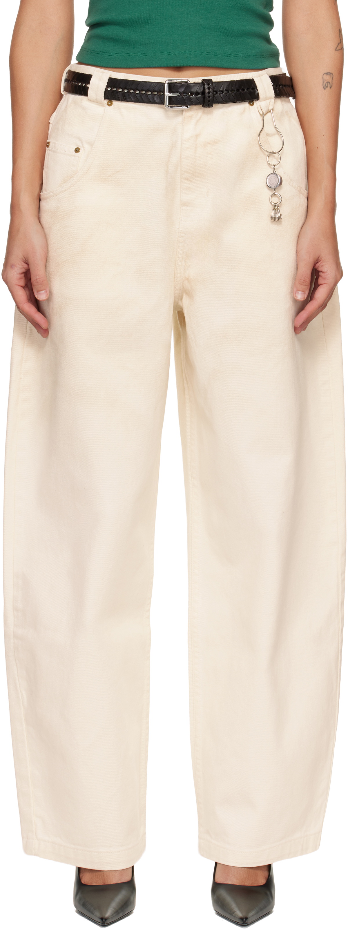 WILLY CHAVARRIA Off-White 'Bad Girl' Jeans