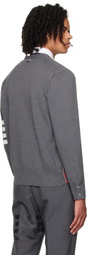 Thom Browne Gray 4-Bar Cardigan
