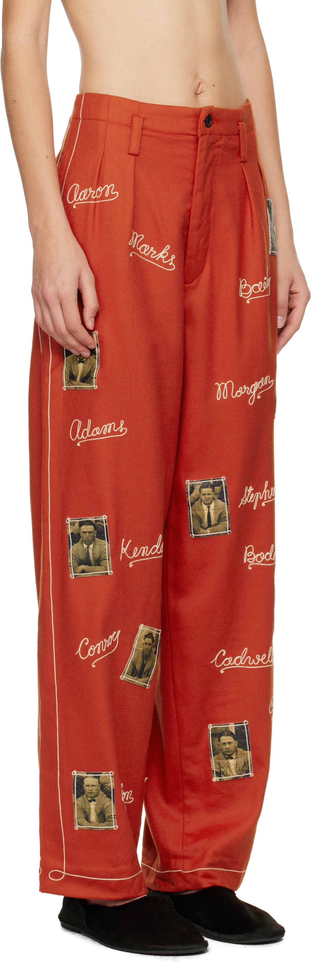 Bode Red Alumni Trousers