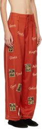 Bode Red Alumni Trousers