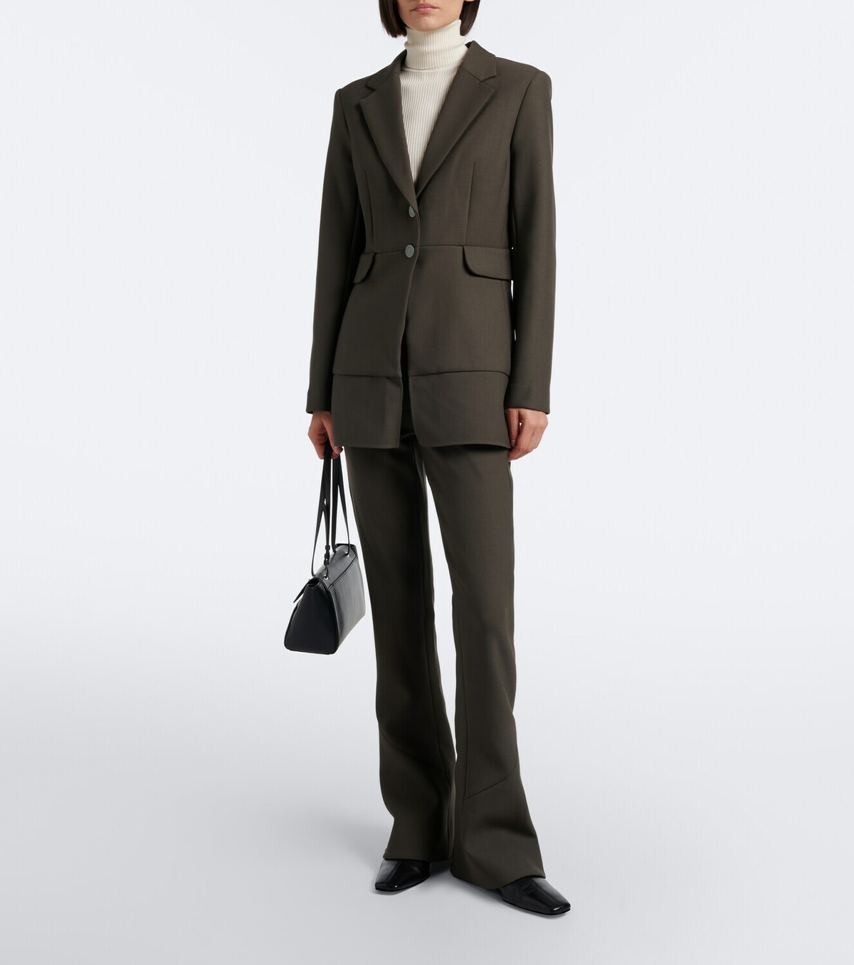 Proenza Schouler Maera ruffled wool-blend blazer