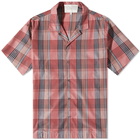 Studio Nicholson Men's Archer Checked Vacation Shirt in Multi