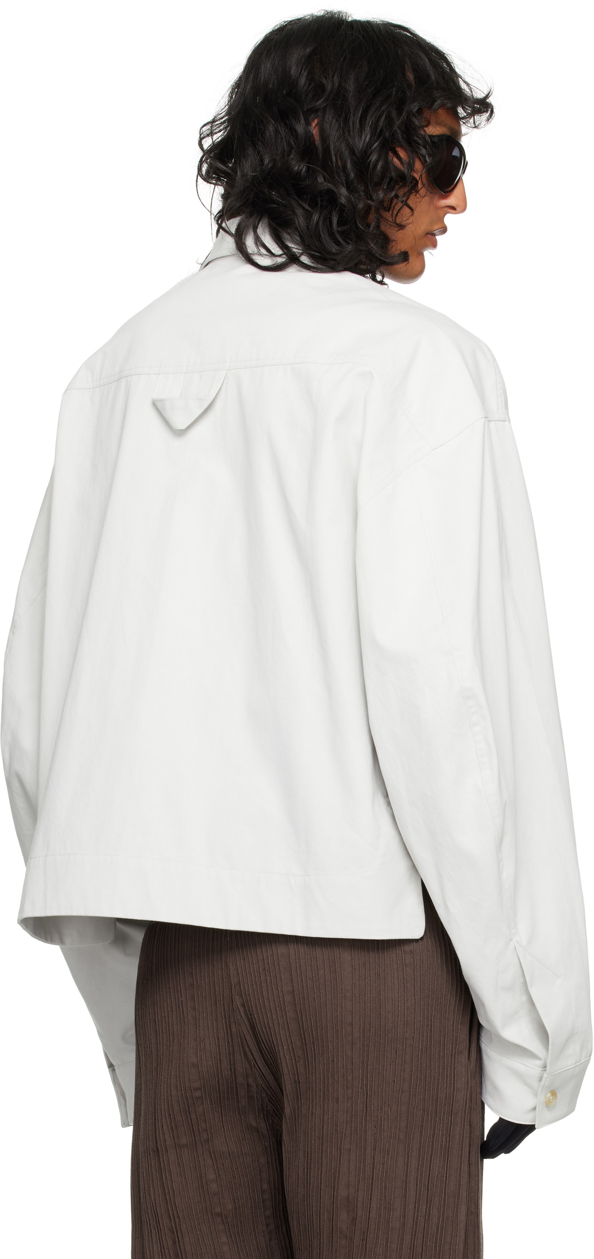 Tondolo Gray Embroidery Overshirt