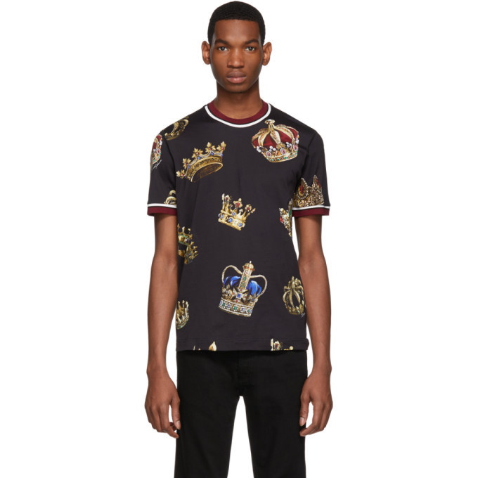 Photo: Dolce and Gabbana Black Crown T-Shirt