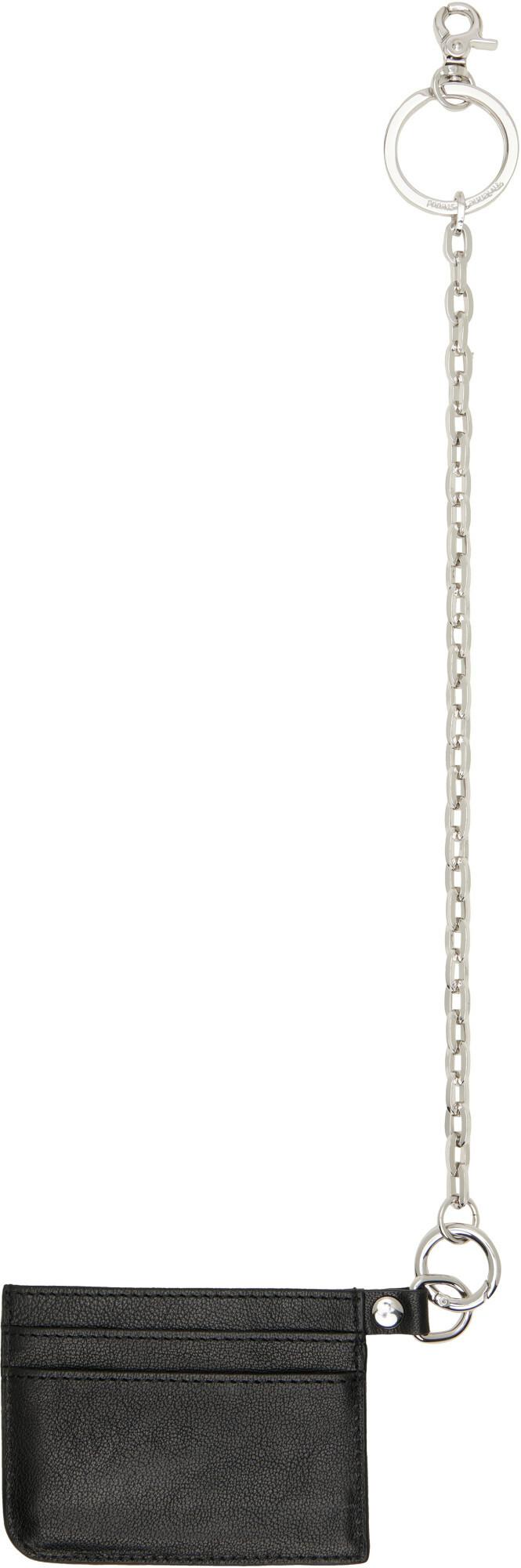 Vivienne Westwood Black Flat Chain Card Holder