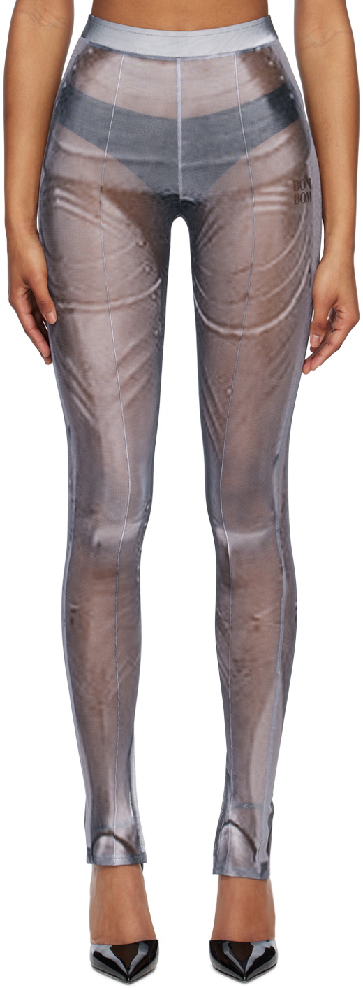 BONBOM Gray Printed Leggings