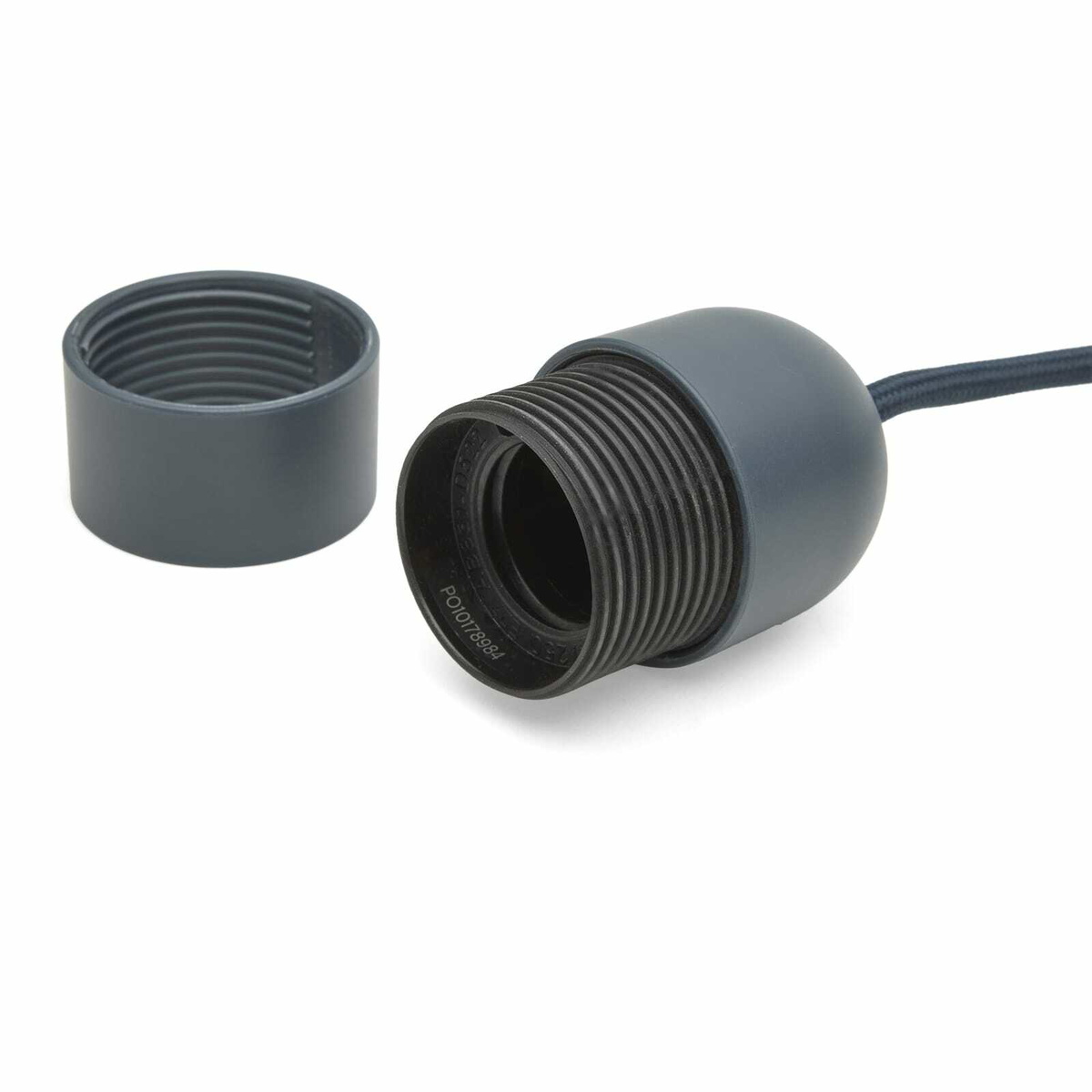 HAY Common Table Lamp Cord Set in Anthracite Blue 