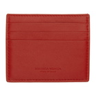 Bottega Veneta Red Intrecciato Card Holder