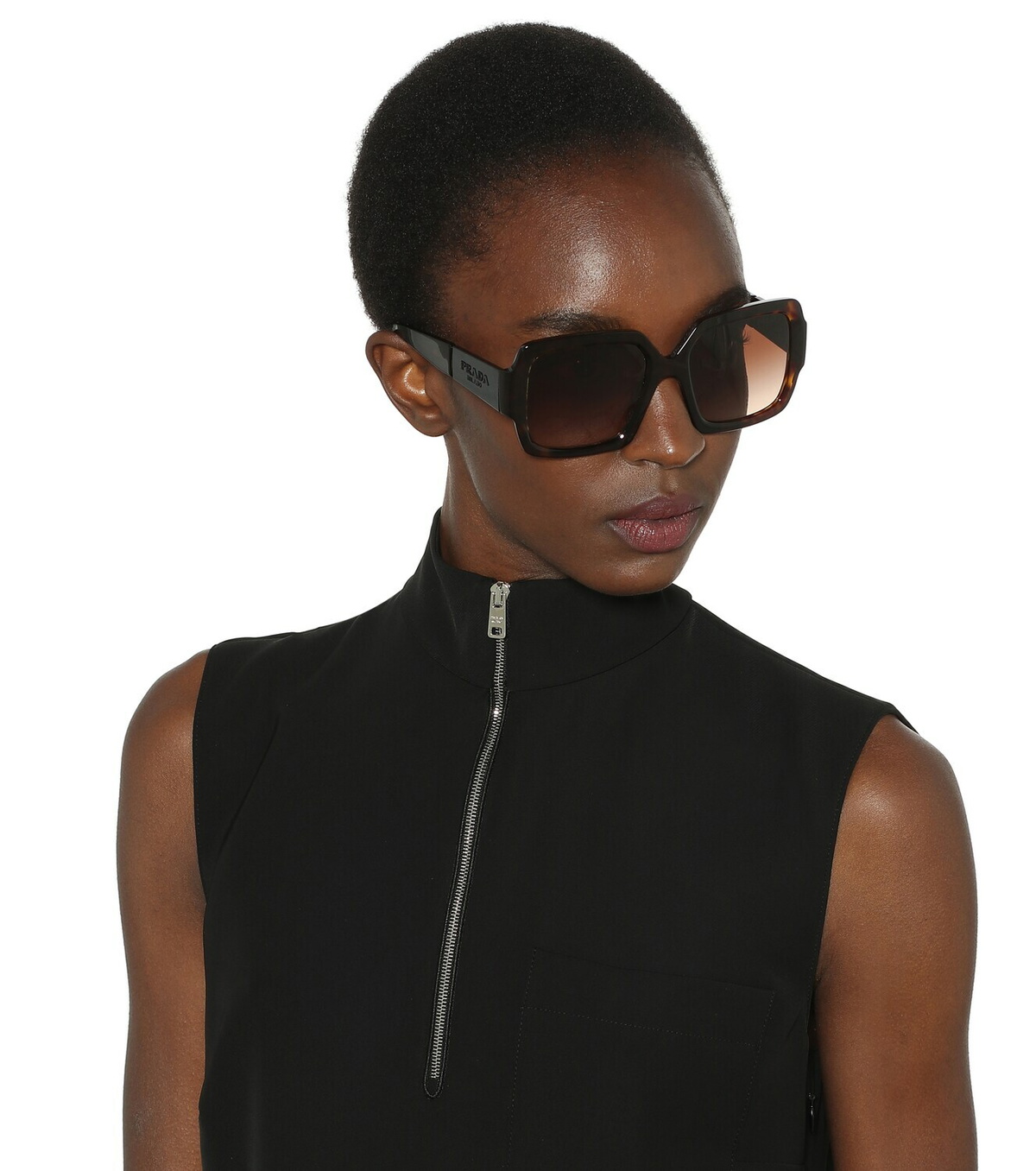 Prada Monochrome square sunglasses