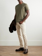 Boglioli - Garment-Dyed Cotton-Jersey T-Shirt - Green
