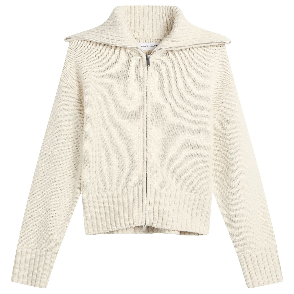 Samsøe Samsøe Women's Sajasmin Zip Up Jacket in Bone White