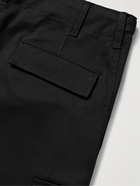 Moncler - Cotton-Blend Twill Cargo Trousers - Black