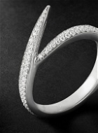 Shaun Leane - Interlocking White Gold Diamond Ring - Silver