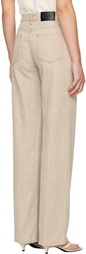 KHAITE Beige Callum Jeans