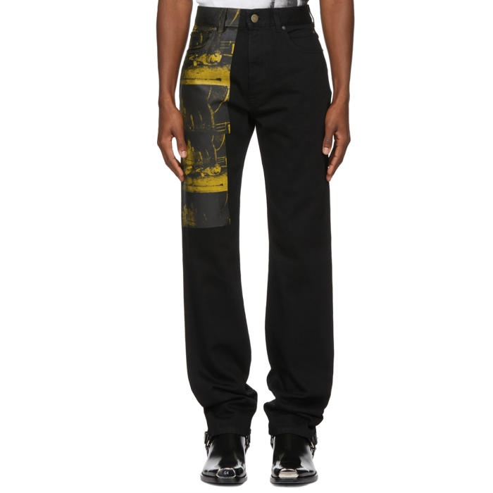 Photo: Calvin Klein 205W39NYC Black Car Crash Jeans 