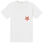 Bode Men's Star Pocket T-Shirt in White