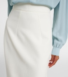 Safiyaa Hokuku crêpe pencil skirt