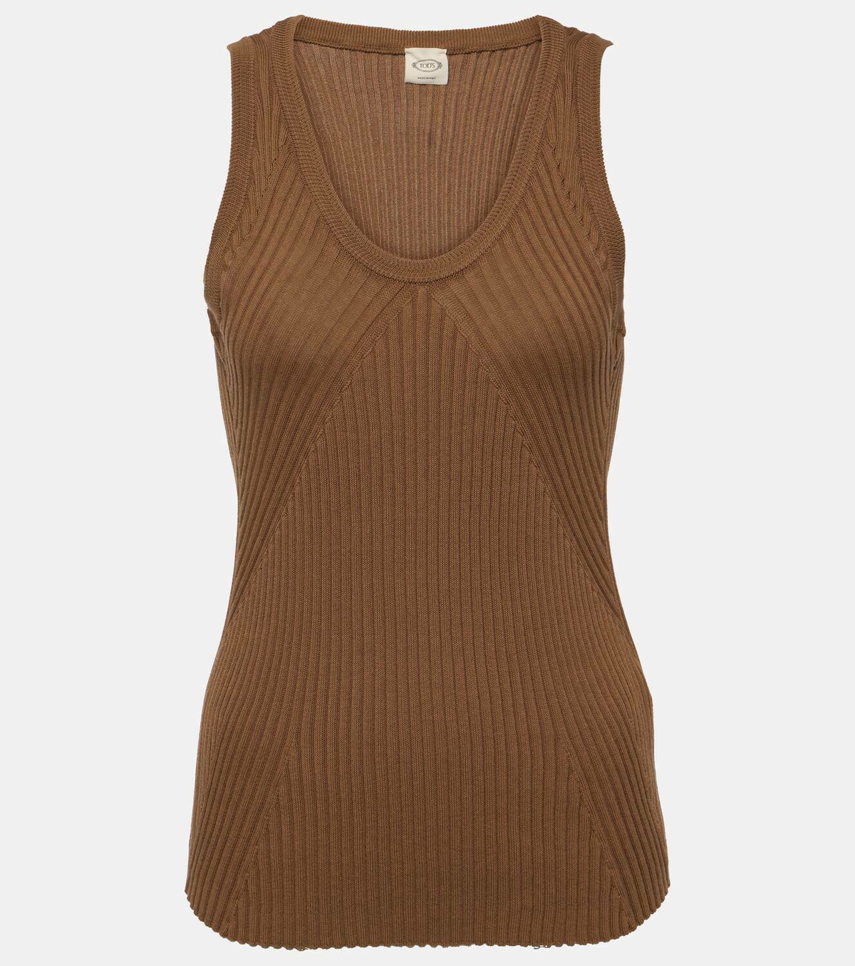 Tod's Ribbed-knit cotton tank top