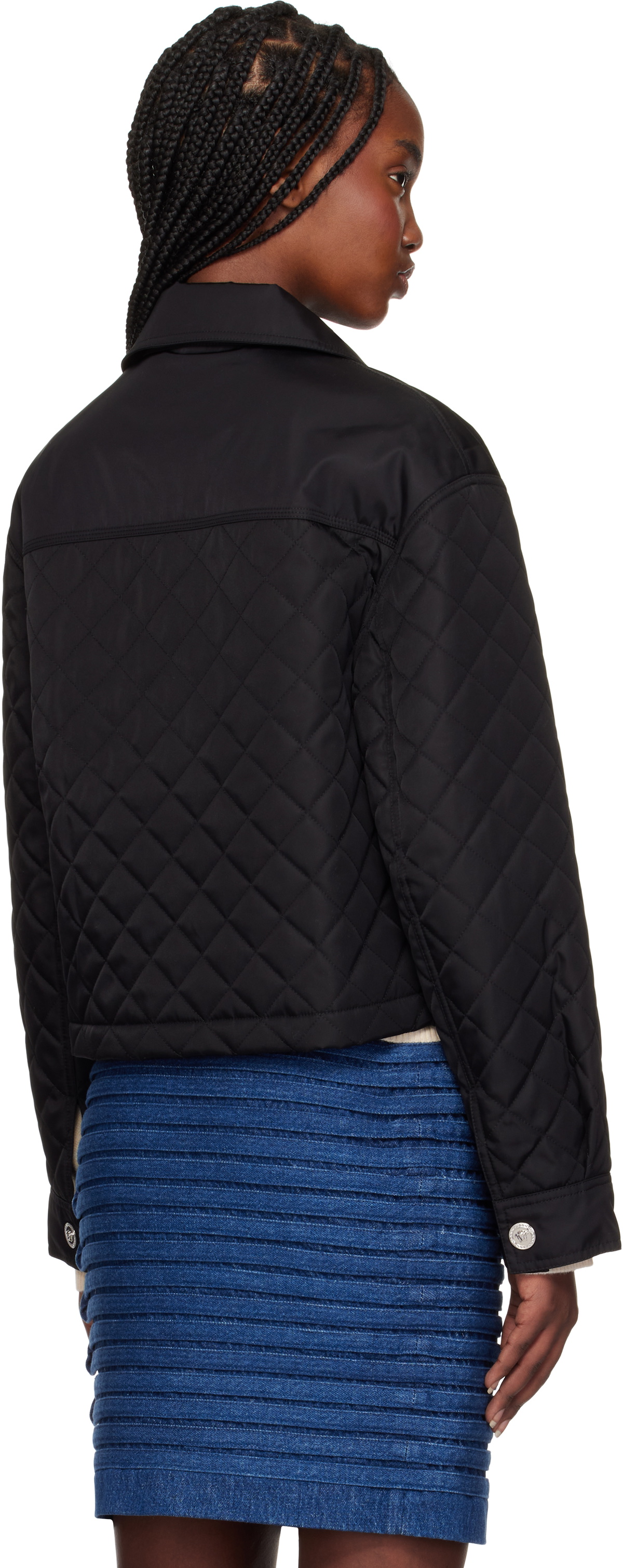 Versace Black Quilted Jacket