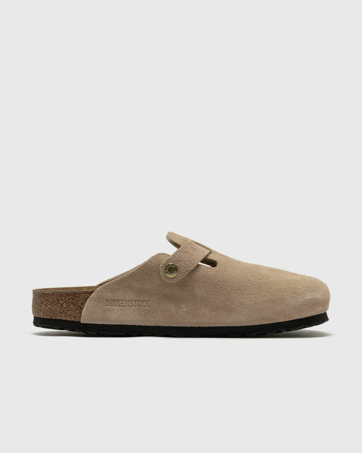 Birkenstock Boston BS Suede Leather Brown Womens Casual Shoe