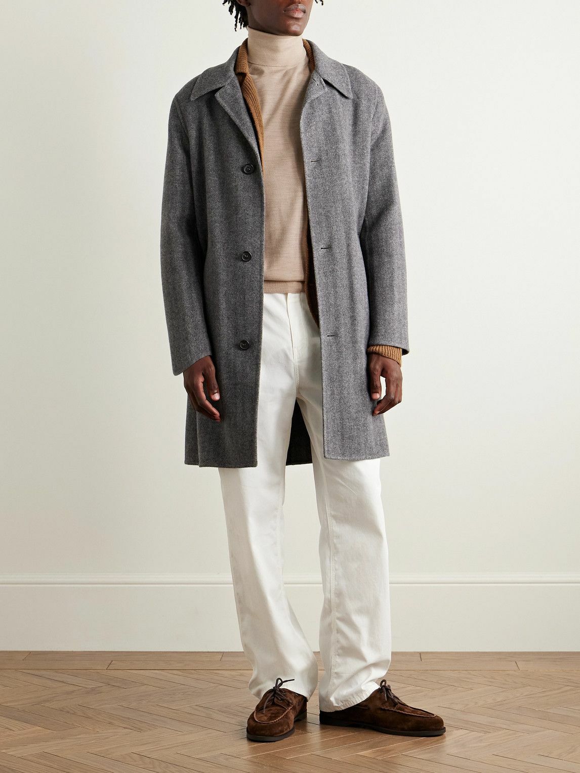 Lardini - Virgin Wool Rollneck Sweater - Neutrals