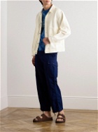 Blue Blue Japan - Sashiko Cotton Trucker Jacket - White