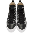 McQ Alexander McQueen Black Metal Logo Platform High-Top Sneakers