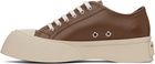 Marni Brown Nappa Leather Pablo Sneakers