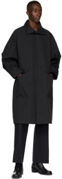 LE17SEPTEMBRE Black Ripstop Trench Coat