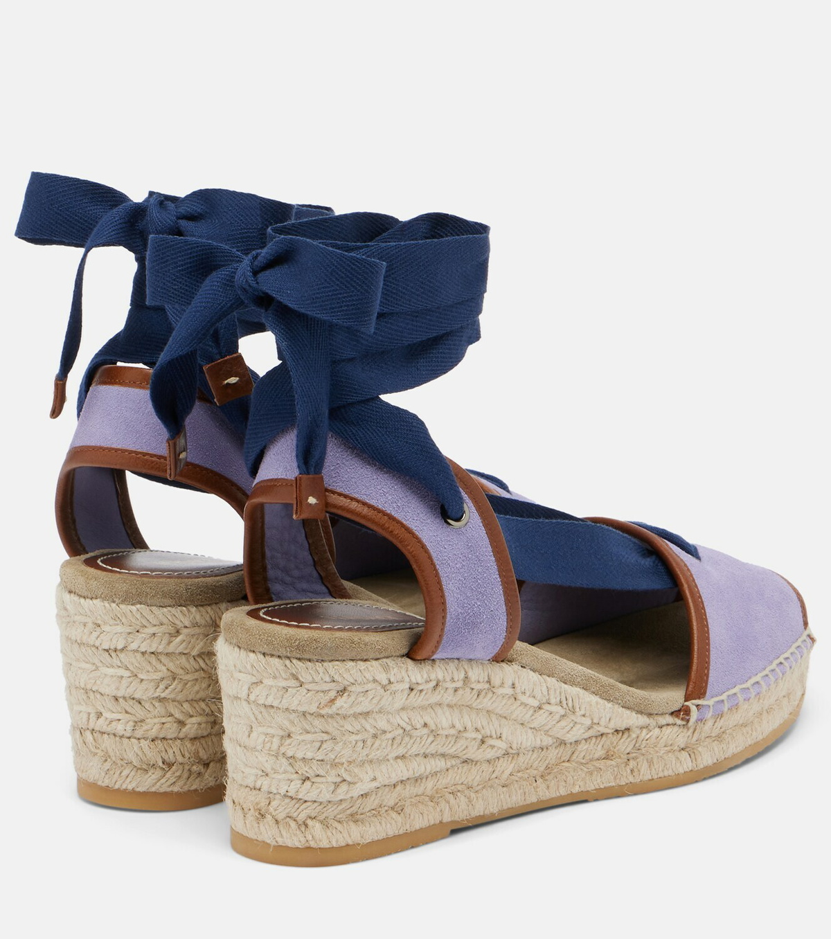 Versace Lola suede espadrille wedges