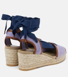 Versace Lola suede espadrille wedges
