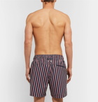 Derek Rose - Bali Wide-Leg Mid-Length Striped Swim Shorts - Navy
