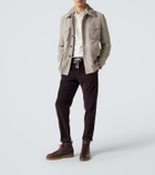 Eleventy Cotton and cashmere corduroy slim pants