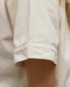 Les Tien Club Collar Button Up Beige Shirts & Blouses