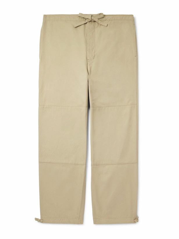 Photo: Visvim - Sharma Straight-Leg Cotton-Twill Drawstring Chinos - Neutrals