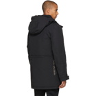 Yves Salomon Black Down and Fur Parka