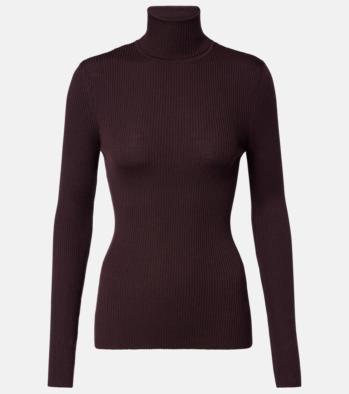 Wolford Ribbed-knit virgin wool turtleneck top