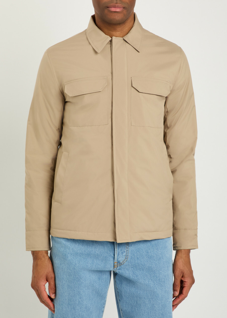 Aurélien Quilted Shell Jacket Beige