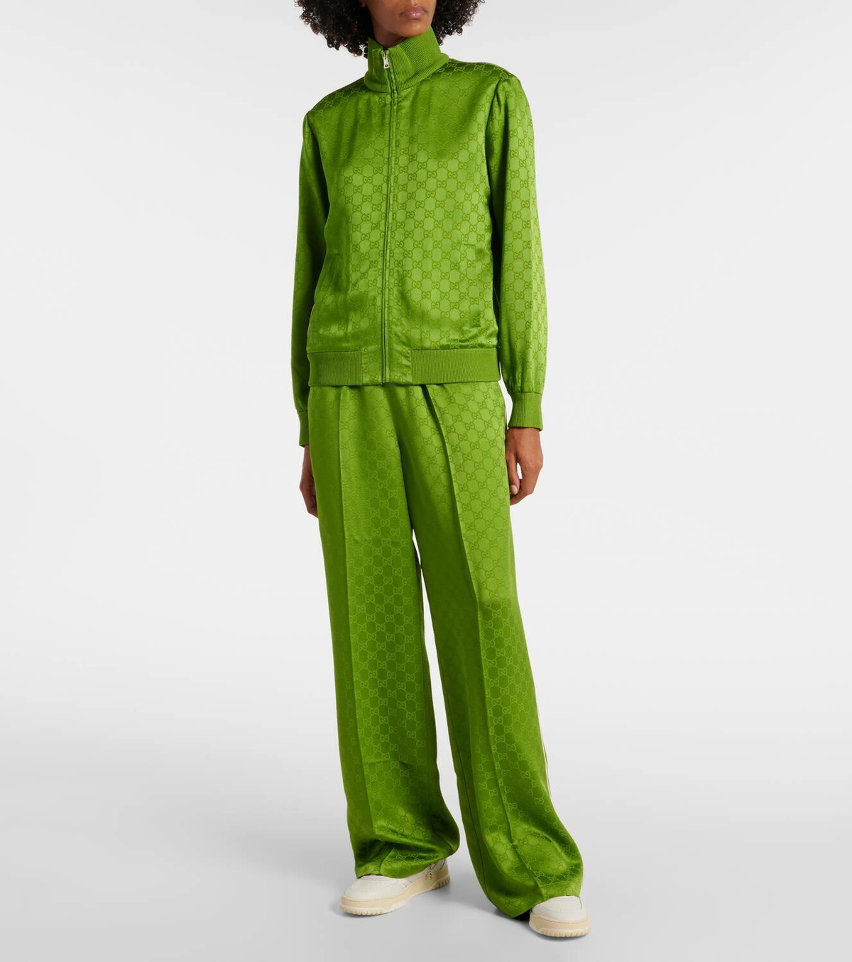 パンツ GUCCI SS25 'satin' pants (818526Z7AK9 4026) Gucci Satin Straight-Leg Pants - Clothing - Save Extra 10