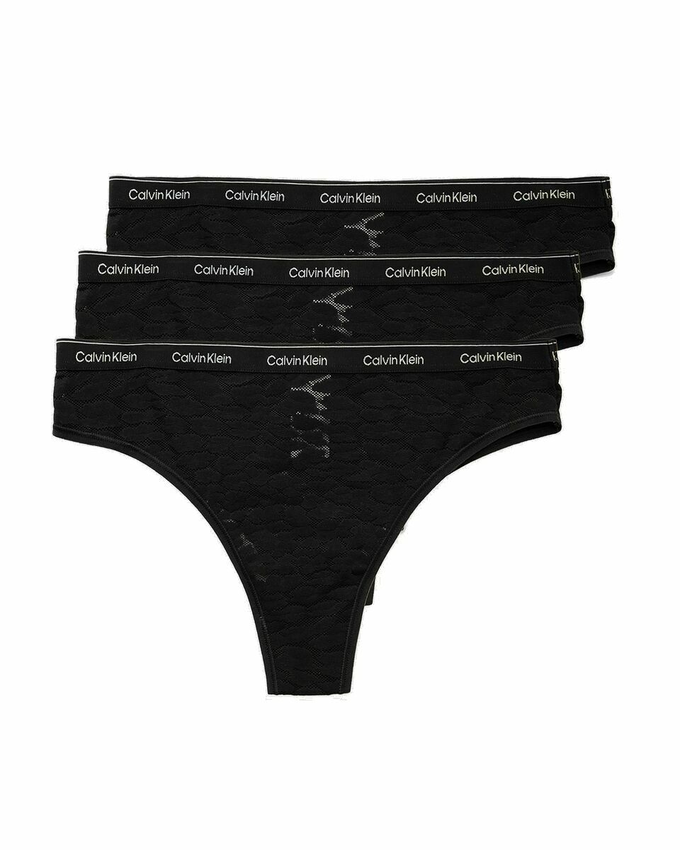 Photo: Calvin Klein Underwear Wmns 3 Pack Brazilian (Low Rise) Black - Womens - Panties