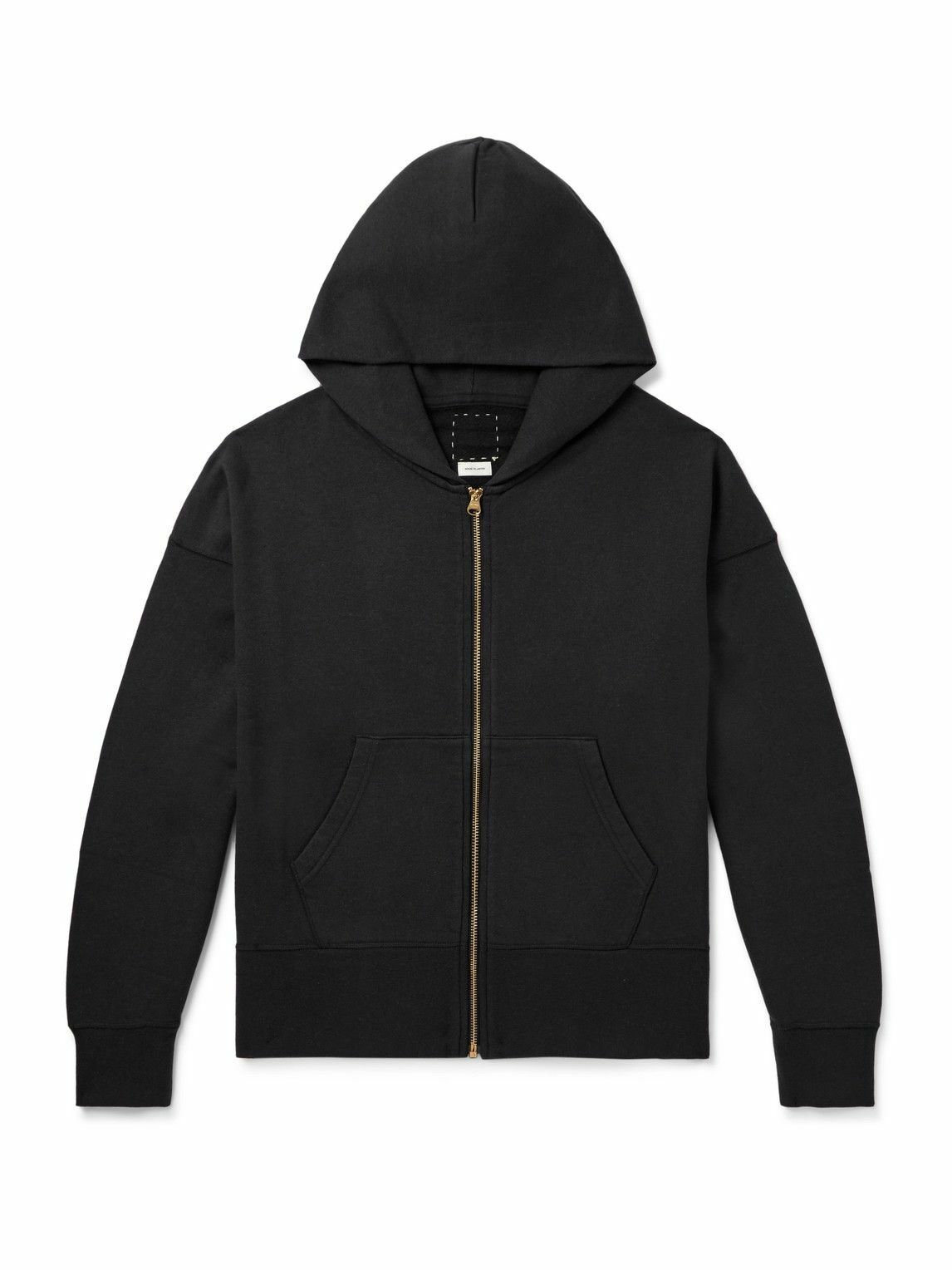 visvim ジップパーカー サイズ3 Visvim - Cotton and Cashmere-Blend Jersey Zip-Up Hoodie - Black Visvim