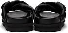 Dries Van Noten Black Padded Sandals