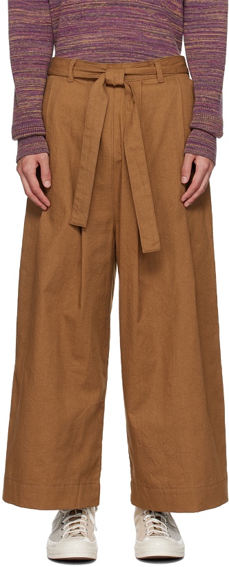 Photo: Naked & Famous Denim SSENSE Exclusive Brown Trousers