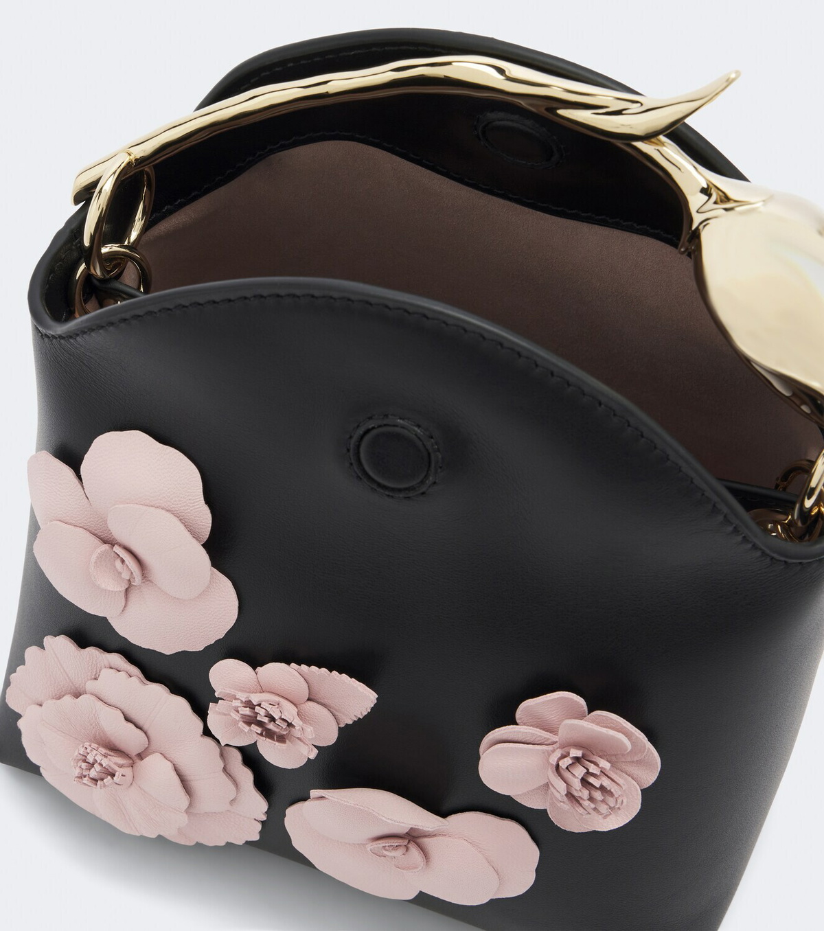 Erdem Bloom Mini appliqué leather top-handle bag
